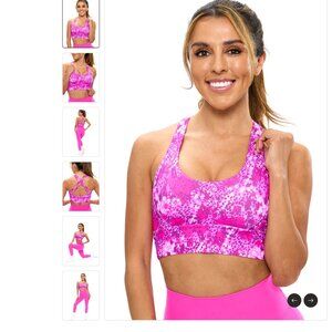 Buffbunny Rosa Sports Bra Pop Rocks Fashun Print - Small